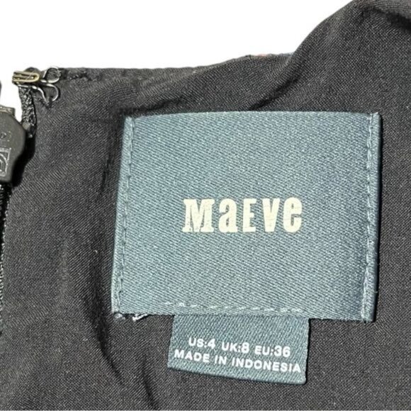 LAST CHANCE ANTHROPOLOGIE MAEVE Elia Cold-Shoulder Floral Dress Size 4 - Picture 9 of 10